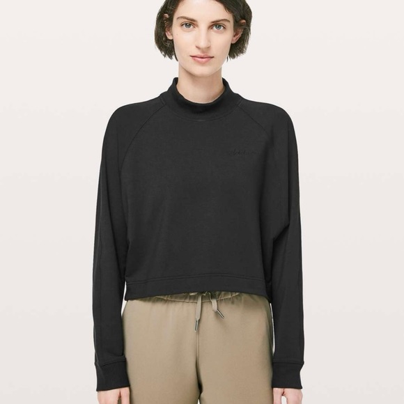 Lululemon Up High Embroidered Pullover Crop Top - Picture 1 of 8